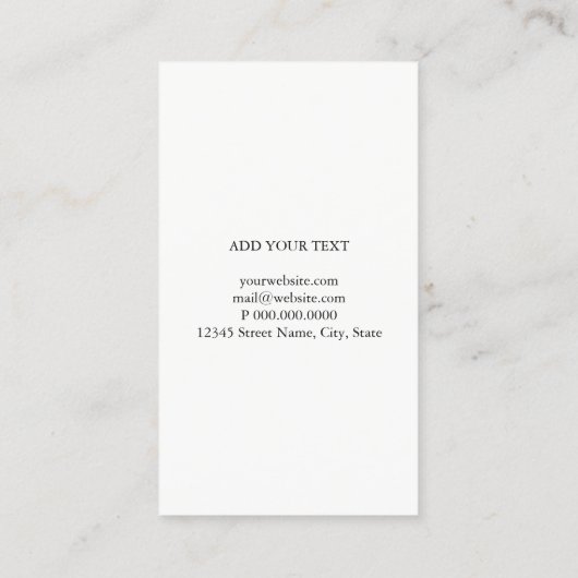 名刺-大理石のピンク 名刺 (裏面)
