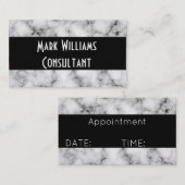 名刺/大理石 予約カード (正面/裏面)