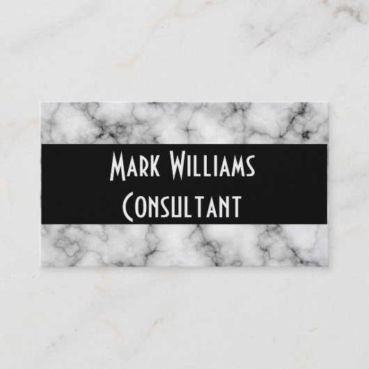 名刺/大理石 予約カード (正面)