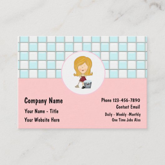 名刺（大）のクリーニング 名刺 (正面)