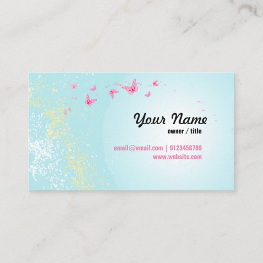 名刺：妖精、蝶、幻想的 名刺 (裏面)