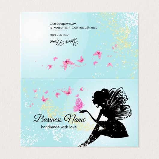 名刺:妖精、蝶、幻想的 名刺 (外部フラット)