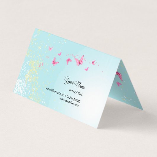 名刺：妖精、蝶、幻想的 名刺 (裏面)