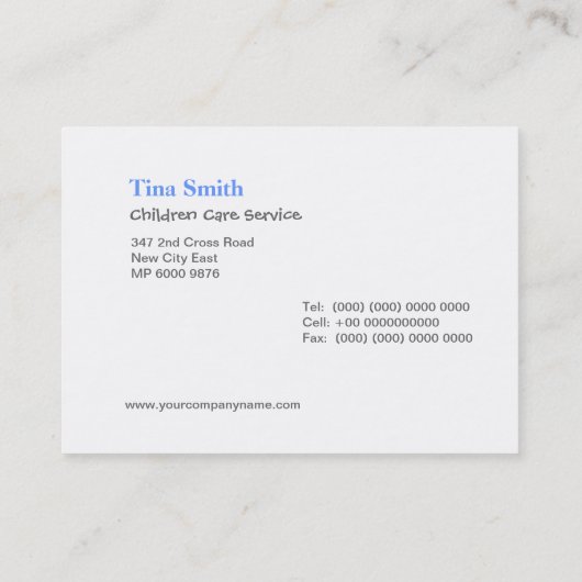 名刺 – 子気に (裏面)