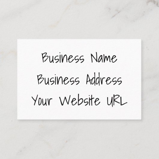 名刺 – 小売業者名刺 (裏面)