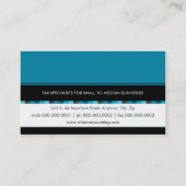 名刺： 市松模様に: 1L 名刺 (裏面)