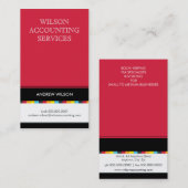 名刺： 市松模様に:  2P 名刺 (正面/裏面)