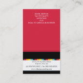 名刺： 市松模様に:  2P 名刺 (裏面)