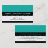 名刺： 市松模様に:  3L 名刺 (正面/裏面)