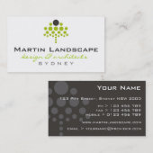 名刺>庭師[ライム: 木炭] 名刺 (正面/裏面)