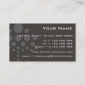 名刺>庭師[ライム: 木炭] 名刺 (裏面)