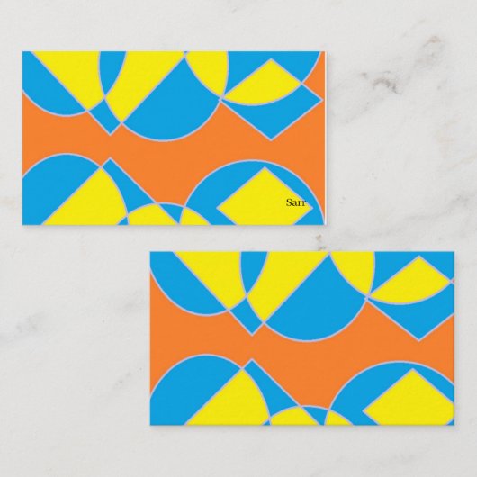 名刺：抽象デザイン 名刺 (正面/裏面)