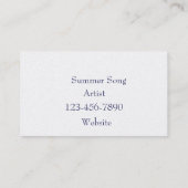 名刺、抽象美術 名刺 (裏面)