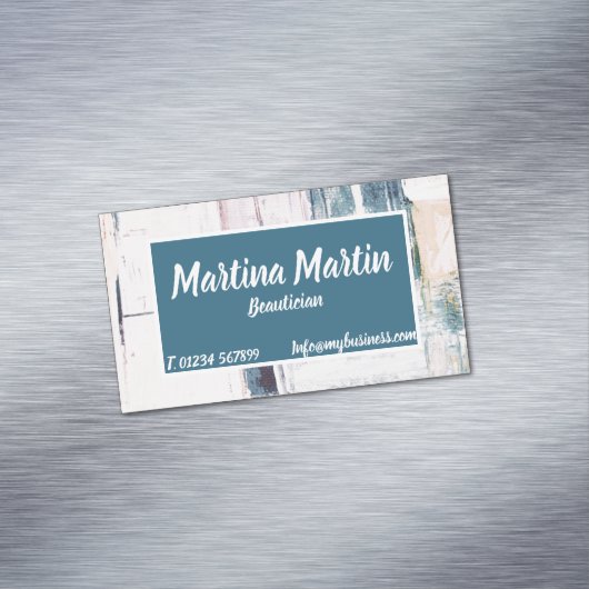 名刺(抽象芸術背景) マグネット名刺 (インサイチュ)