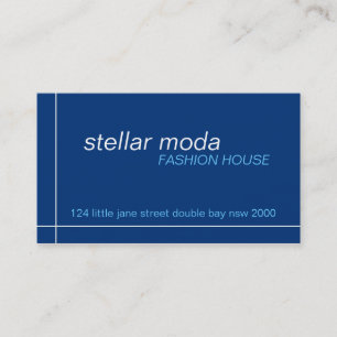 名刺>星のmoda [海軍+青] 名刺