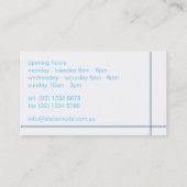 名刺>星のmoda [海軍+青] 名刺 (裏面)