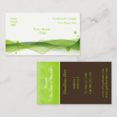 名刺、曲線、バブル 名刺 (正面/裏面)