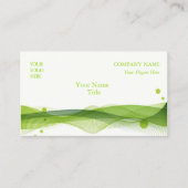 名刺、曲線、バブル 名刺 (正面)