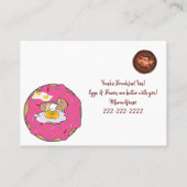 名刺，朝食エッグベーコン名刺 名刺 (裏面)