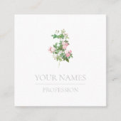 名刺:植物学：バラ スクエア名刺 (正面)