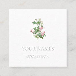 名刺:植物学：バラ スクエア名刺