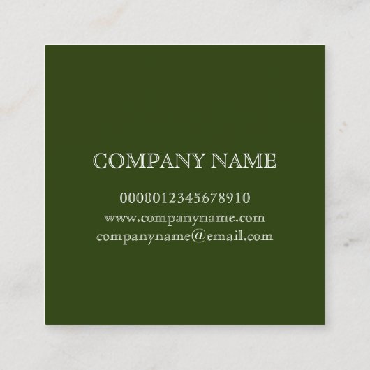 名刺:植物学「マグノリア」REDOUTE著 スクエア名刺 (裏面)