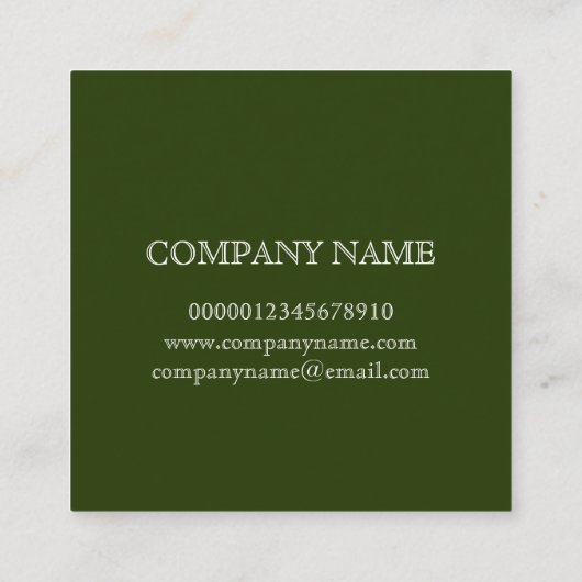 名刺:植物性オレンジ スクエア名刺 (裏面)