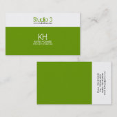 名刺-横のモダン2 名刺 (正面/裏面)