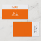 名刺-横のモダン2 名刺 (正面/裏面)