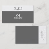 名刺-横のモダン2 名刺 (正面/裏面)