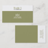 名刺-横のモダン2 名刺 (正面/裏面)