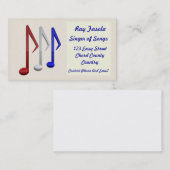 名刺-歌手 名刺 (正面/裏面)