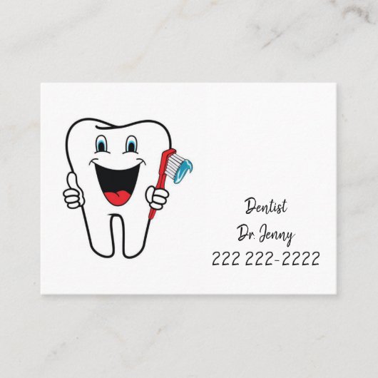 名刺、歯医者 名刺 (正面)