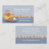 名刺:: 水で遊んでいるアヒル 名刺 (正面/裏面)
