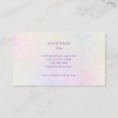 名刺-水彩画 名刺 (裏面)