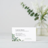 名刺、水色ユーカリ 名刺 (スタンド正面)