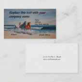 名刺、波の馬 名刺 (正面/裏面)