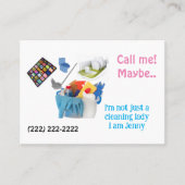 名刺、清掃係の女性が私を呼ぶかもしれない 名刺 (正面)