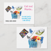 名刺、清掃係の女性が私を呼ぶかもしれない 名刺 (正面/裏面)