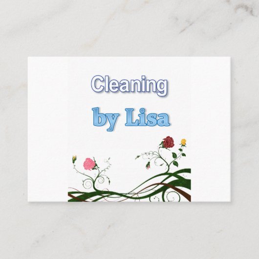 名刺，清掃係 名刺 (正面)