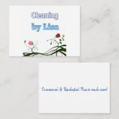 名刺，清掃係 名刺 (正面/裏面)