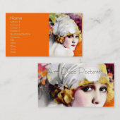 名刺、無声映画のスター、アンナ・ニルソン 名刺 (正面/裏面)