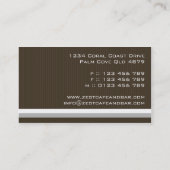 名刺>熱心[ショッキングピンク+チョコレート] 名刺 (裏面)