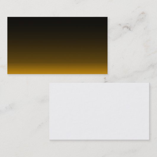 名刺/独自の金ゴールドと黒 名刺 (正面/裏面)