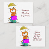 名刺、獣医キャッツ&ドッグヌーター 名刺 (正面/裏面)