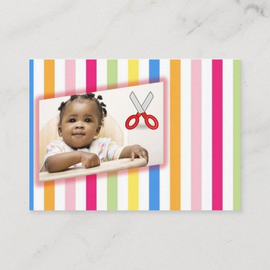 名刺、理髪型名刺 名刺 (裏面)