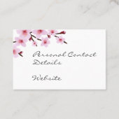 名刺 – 甘いエレガントさくらんぼ花 (裏面)