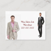 名刺、男性のファッションが名刺 名刺 (正面)