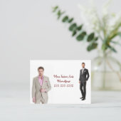 名刺、男性のファッションが名刺 名刺 (スタンド正面)