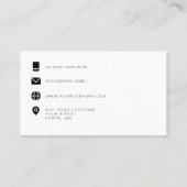 名刺（白） |リン連絡ク 名刺 (裏面)